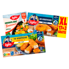 Iglo gepaneerde vis of groente idee